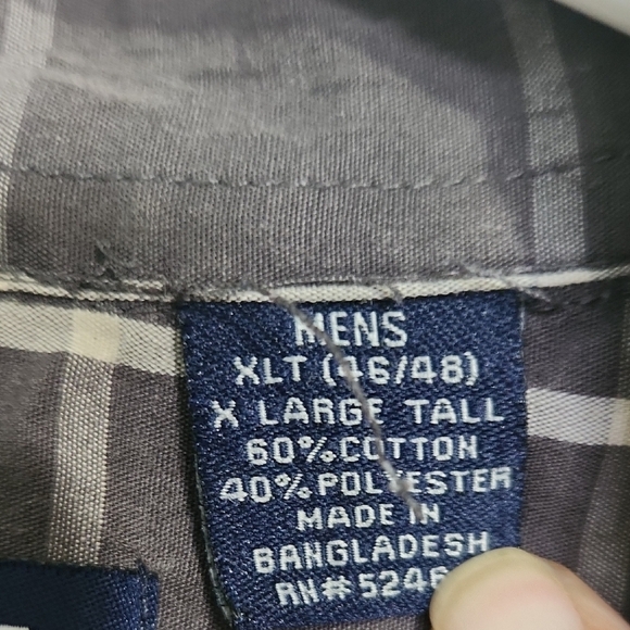 Puritan Men's Black and White Checkered Shirt - Picture 2 of 3